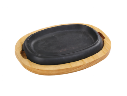 Oval Döküm Ahşap Altlığı