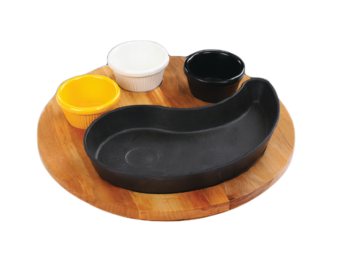 Fajita Set - Ahşap Altlık