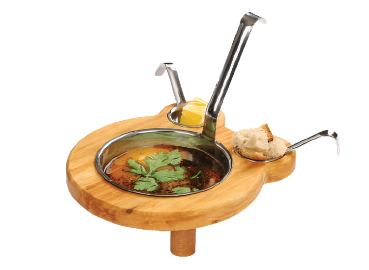 Küre Ayaklı Sosluklu Kepçe ve Sos Seti